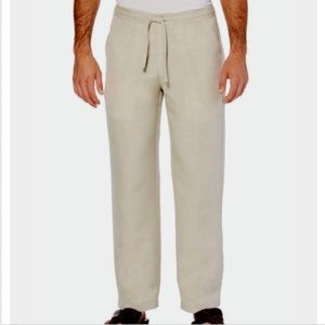 NEW CUBAVERA Linen Drawstring Pants M (32/44) NWT